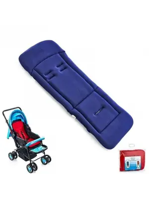 Omarı Konforlu ve Şık Lacivert Bebek Arabası Minderi