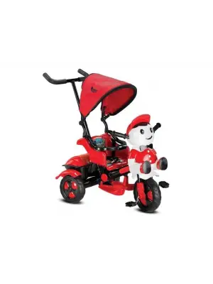 Omarı Kontrollü 3 Tekerli Bisiklet Kırmızı-Siyah Renk Seçeneğiyle