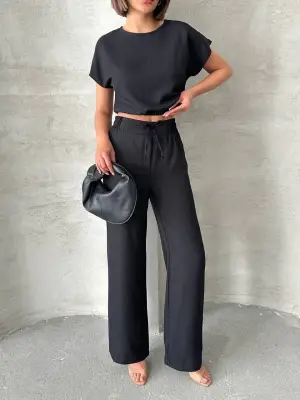 Omarı Şık Ve Rahat Bluz Pantolon Takımı