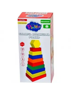 Omarı Renkli Dikdörtgen Kule Oyuncak