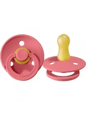 Omarı Renkli Kauçuk Emzik 6-18 Ay Coral
