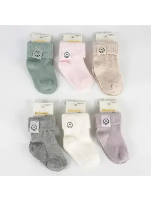 Omarı Sevimli Renkli Bebek Soket Çorap Seti