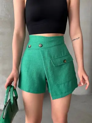 Omarı Rahat ve Şık Tek Cep Şort Etek