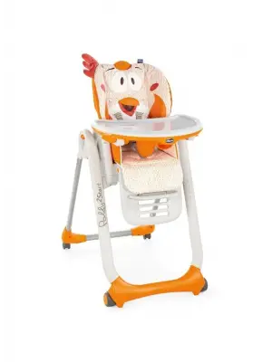 Omarı Süslü Tavuk Desenli Mama Sandalyesi