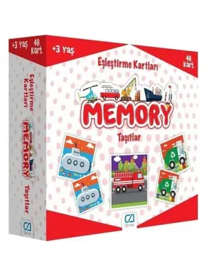 Omarı Taşıtlar Temalı Eşleştirme Oyunu Kartları - 48 Kart
