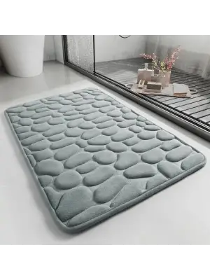 Memory Kaydırmaz Banyo Paspası Gri