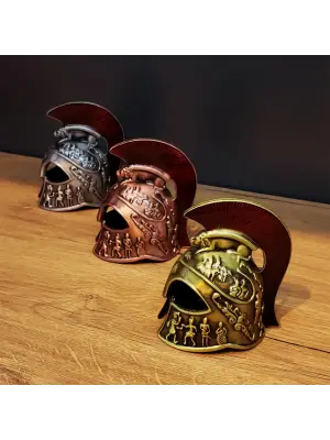 Metal Dekoratif Şövalye Miğferi