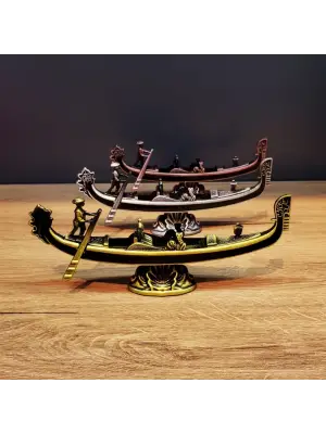 Metal Dekoratif Venedik Kayık