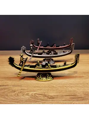 Metal Dekoratif Venedik Kayık