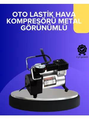 Metal Gövdeli Oto Lastik Hava Kompresörü 12v 140 Psı Hızlı Şişirme