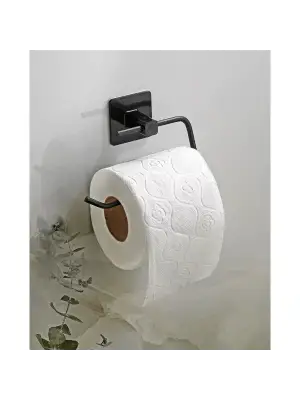 Metal Siyah Tuvalet Kağıtlığı