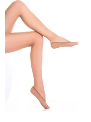 Omarı Yumuşak Mikrofiber Kadın Babet Çorap - Ten