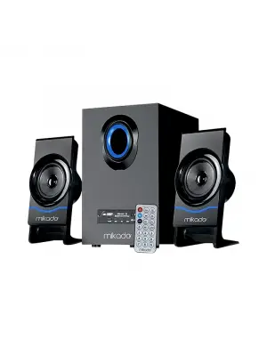 Omarı Bluetooth Destekli Siyah 2+1 Multimedia Hoparlör