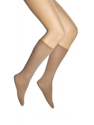 Omarı Mikro 70 Dizaltı Kadın Çorap Bronz
