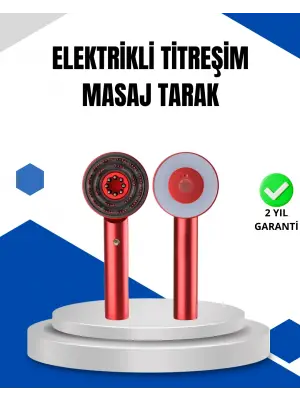 Mikro Akım Teknolojili Elektrikli Saç Masaj Fırçası Yağ Uygulamalı