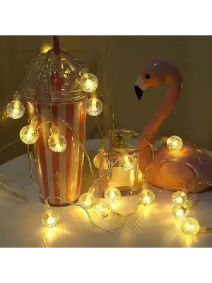 Mini Boncuk Detaylı 3.5 Metre USB LED Işık – 20 LED’li Dekoratif Ortam Aydınlatması