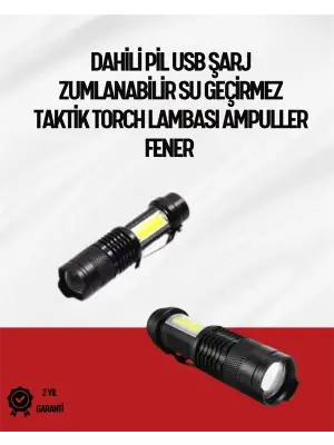 Mini Boy Led El Feneri - 2000 Lümen, Su Geçirmez Tasarım