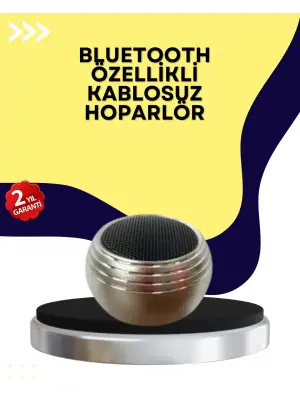 Mini Kablosuz Hoparlör Derin Bas Tws Bağlantı Şarjlı Model