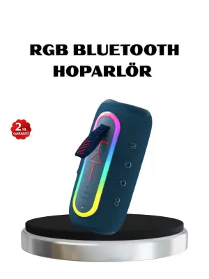 Mini Mavi Bluetooth Hoparlör Şık Görünüm Ve Taşınabilir Güçlü Ses