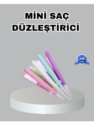 Mini Seramik Saç Düzleştirici – Kompakt Boy, 180°c Hızlı Isınma, Seyahat Tipi