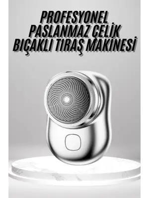Mini Sıfır Sakal Yanak Tıraş Makinesi Usb Şarjlı Sıfır Sakal Taşınabilir Korumalı