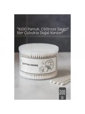 Modacar %100 Pamuk Kulak Çubuğu – 300’lü Paket