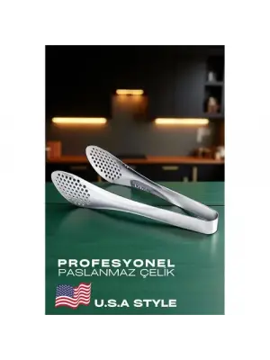 Omarı Paslanmaz Çelik Amerikan Tip Çok Amaçlı Mutfak Maşası