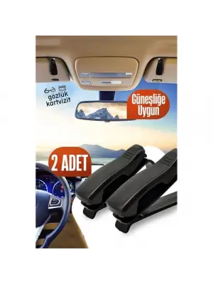 Omarı Araç İçi Mini Güneşlik Gözlük Tutucu 2 Adet