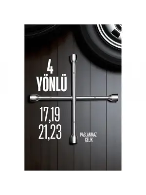 Omarı Çelik 4 Uçlu Modacar Bijon Anahtarı