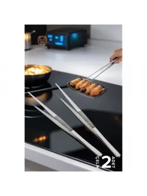 Omarı Çelik Cımbız Maşa Seti - Milano Tasarımı 2li Paket