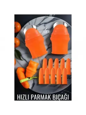Omarı Hızlı Parmak Bıçağı Sebze Kesici - 2li Set