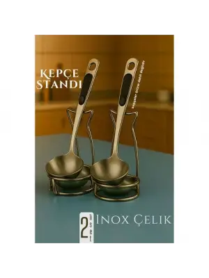 Modacar Inox Kepçe Standı - 2 li Kaşık Kepçe Standı- Profesyonel Şef Tasarımı