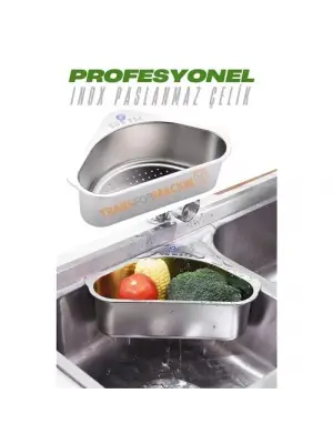 Omarı Paslanmaz Çelik Köşe Süzgeci Organizer