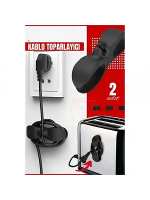 Omarı Pratik Kablo Sarma Aparatı - Kablo Düzenleyici ve Organizatör