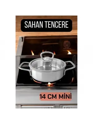Omarı Çelik Mini Sahan Tencere 14 cm - gl00my