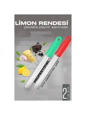 Omarı Lezzetli Peynir ve Çikolata İçin Uzun Limon Rendesi Seti