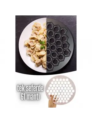 Omarı 61 Mantı Kapasiteli Pratik Mantı Kalıbı - Mutfakta Kolaylık Sağlar