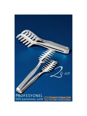 Omarı Çok Amaçlı Paslanmaz Çelik Mutfak Maşa Seti