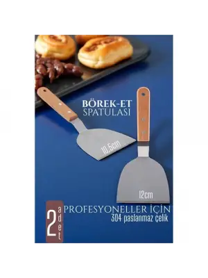 Omarı Çelik Mutfak Spatulası Seti - Pratik ve Dayanıklı
