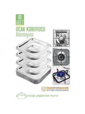 Omarı Kızartma Yemek Yağ Koruyucu Folyo Seti - 10 ADET