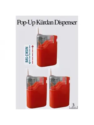 Omarı Etkileyici Otomatik Kürdanlık Seti 3lü