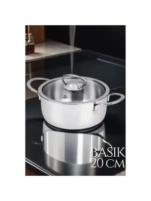 Omarı Paslanmaz Çelik 20 cm Tencere