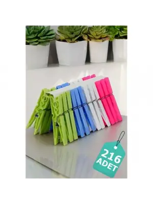 Omarı Pratik Kullanımlı Plastik Çamaşır Mandalı Seti