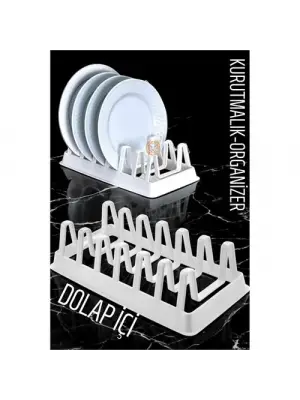 Omarı Pratik Tabak Düzenleyici ve Kapak Organizer