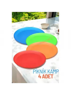 Omarı Çok Amaçlı Taşınabilir Kamp ve Piknik Tabak Seti 4 Parça