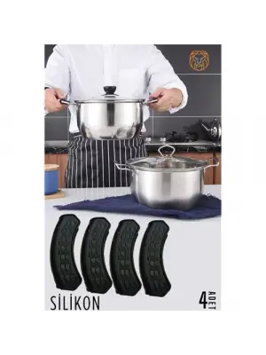 Omarı Pratik Silikon Tencere Tutucu Seti