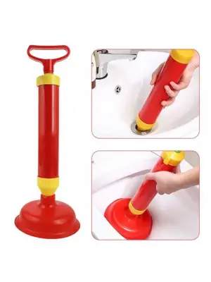 Omarı Etkili Pistonlu Klozet ve Lavabo Gider Açıcı Pompa