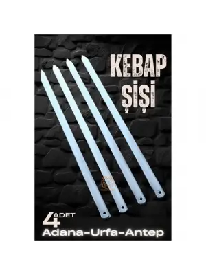 ModaCar Urfa Şiş Çubukları 4 Adet Galvaniz