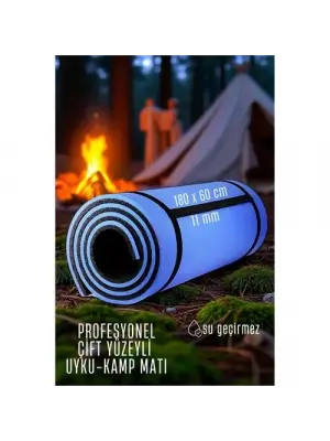 Omarı Yüksek Kaliteli Çift Taraflı Mavi Kamp ve Piknik Matı
