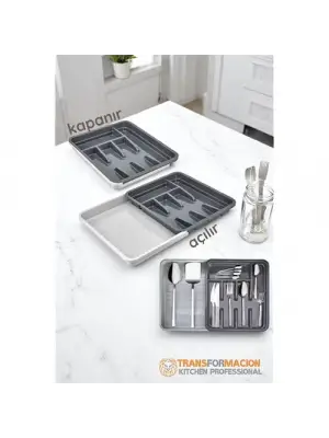 Omarı Uzayabilen ve Ayarlanabilir Çekmece İçi Kaşıklık - Pratik Düzenleme Çözümü